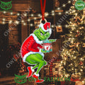 Liverpool Grinch Hug 2-Side Printed Ornament