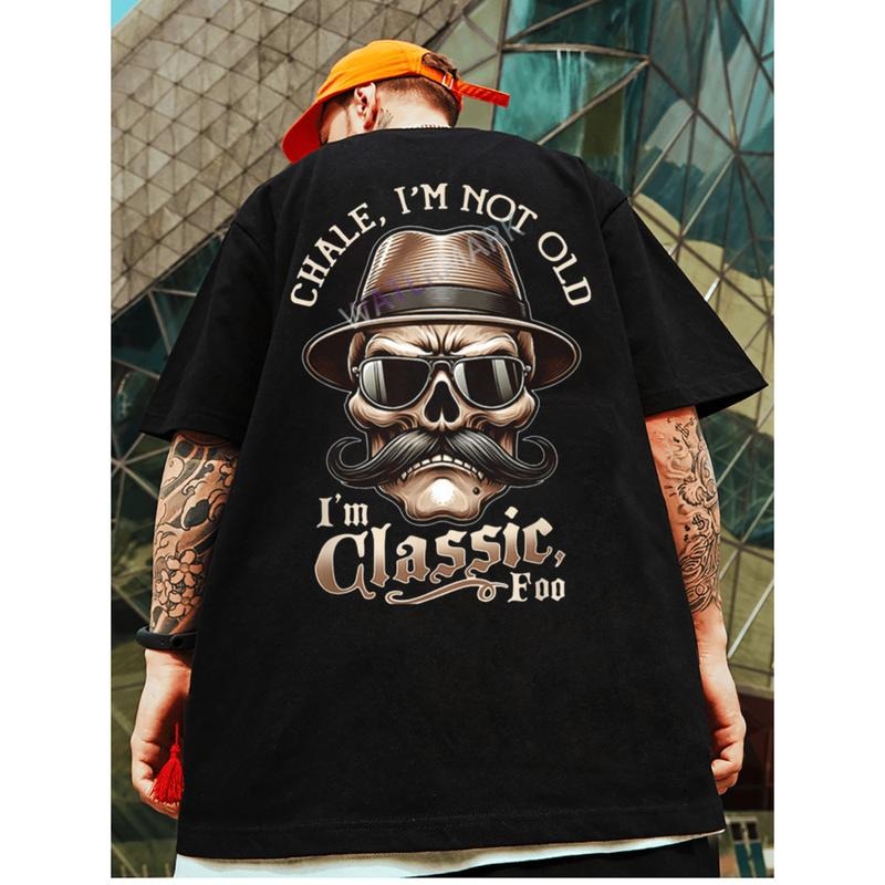 local mens im not old foo Lightsaber brand shirt cholo chicano lowrider design black cotton short sleeve Lightsaber brand...