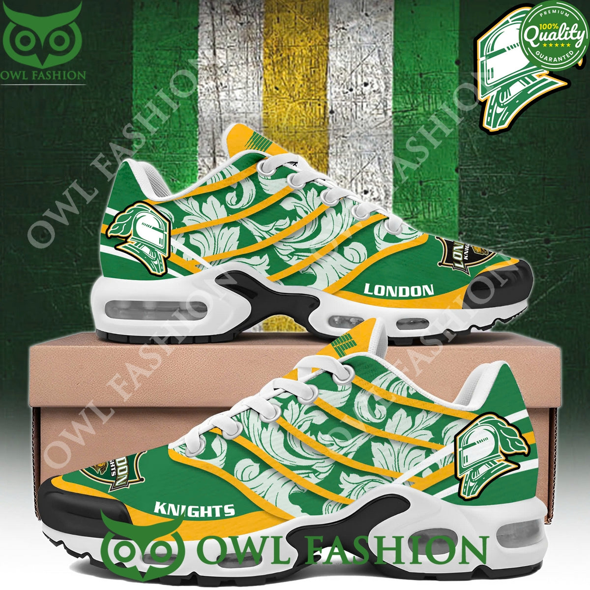 London Knights New Bounce Mesh Knit Green Leaf sneakers sport