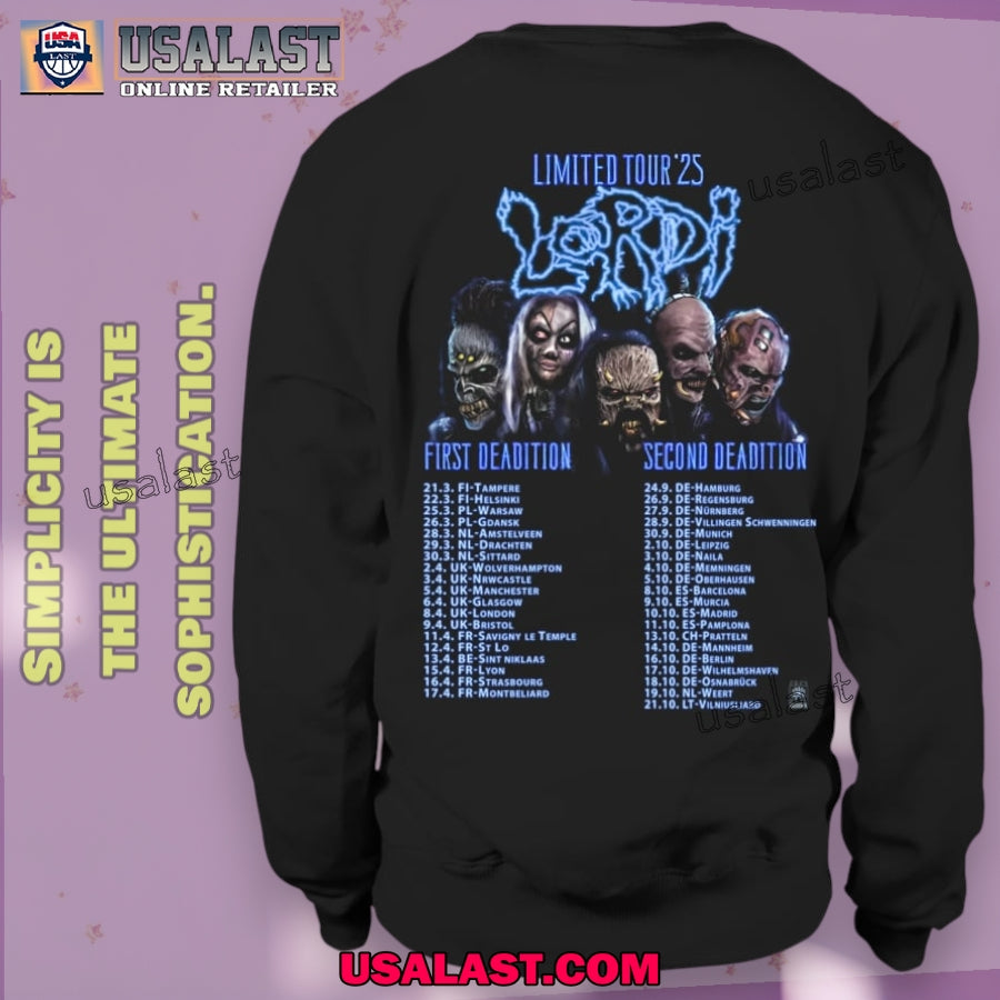 Lordi Band Limited Tour 2025 Unisex Tee Shirt