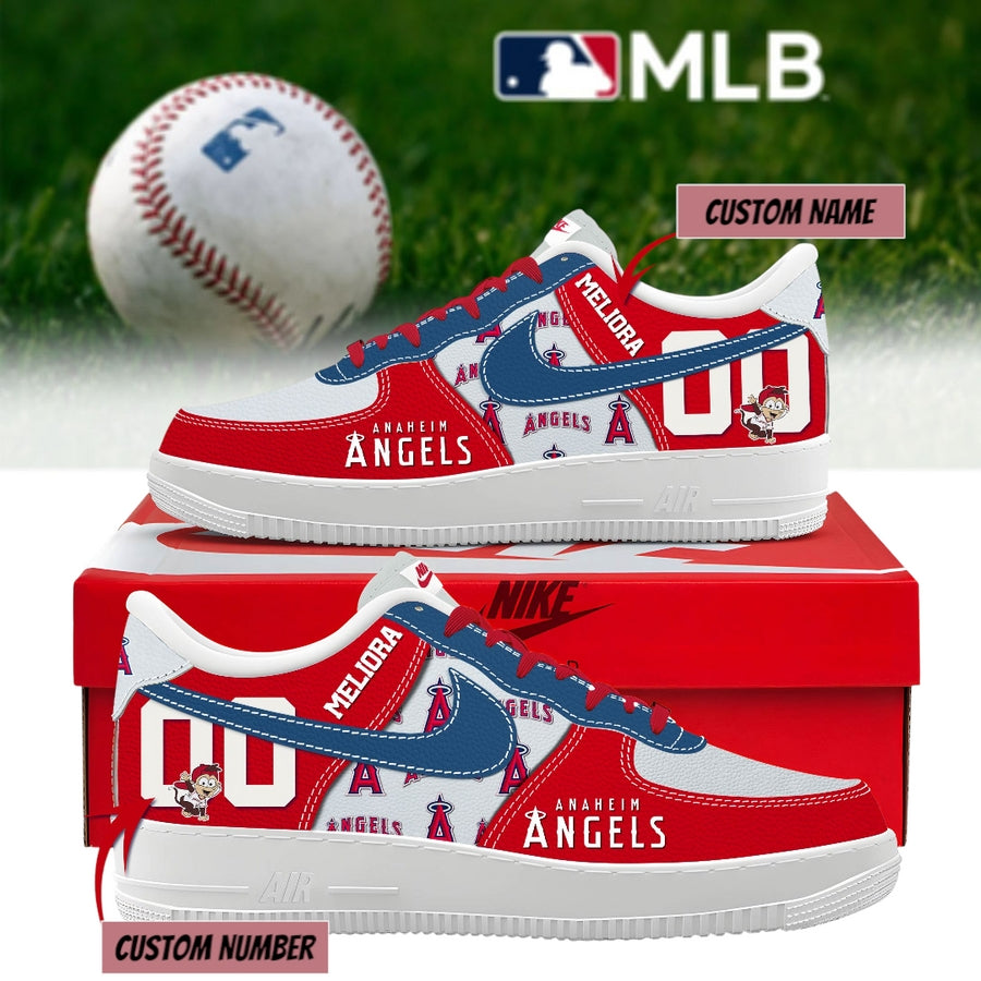 Los Angeles Angels Personalized Air Force 1 Shoes