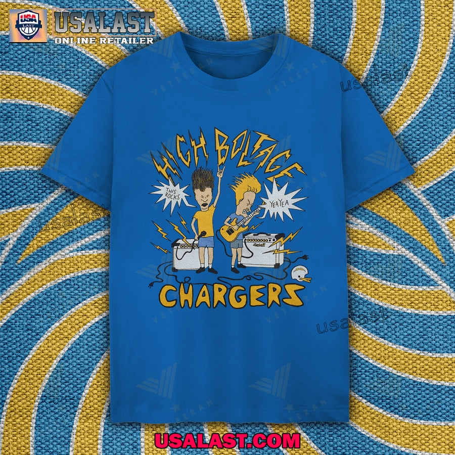 Los Angeles Chargers x Beavis and Butthead Apparel Tee Shirt, Sweatshirt