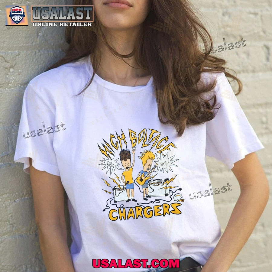 Los Angeles Chargers x Beavis and Butthead Apparel Tee Shirt, Sweatshirt