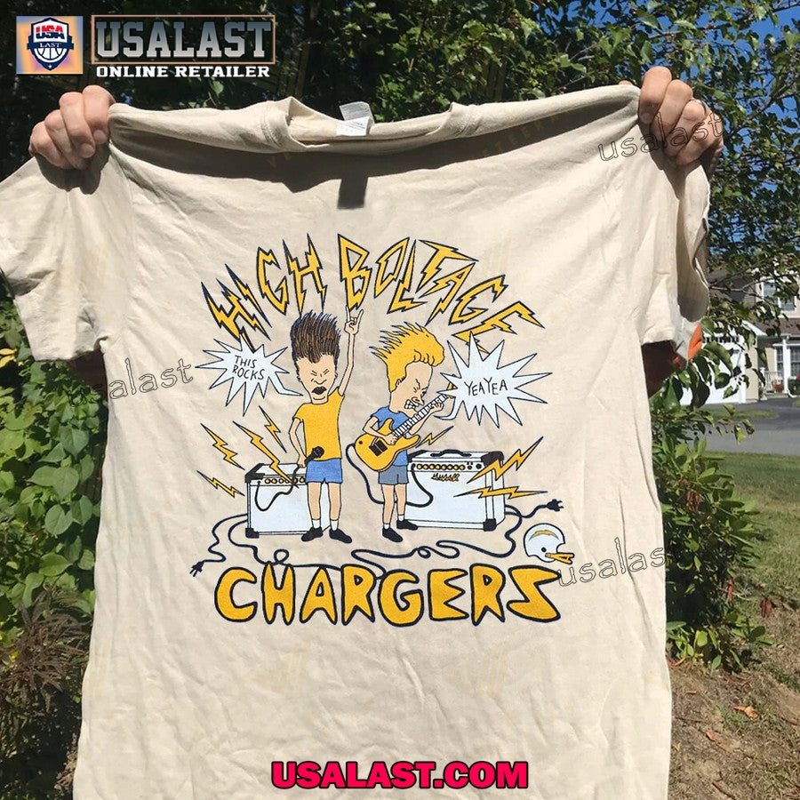 Los Angeles Chargers x Beavis and Butthead Apparel Tee Shirt, Sweatshirt