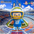 Los Angeles Chargers x Labubu Monster Custom Acrylic Keychain, Decoration Ornament