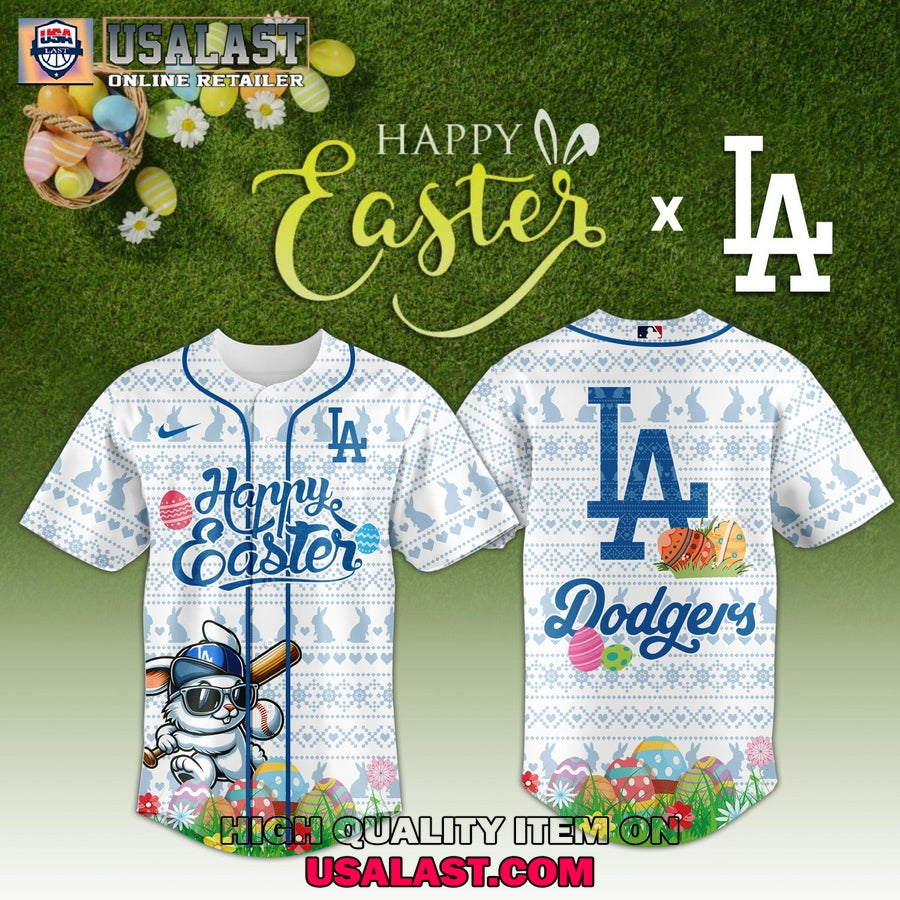 Los Angeles Dodgers Happy Easter 2025 Baseball Jersey