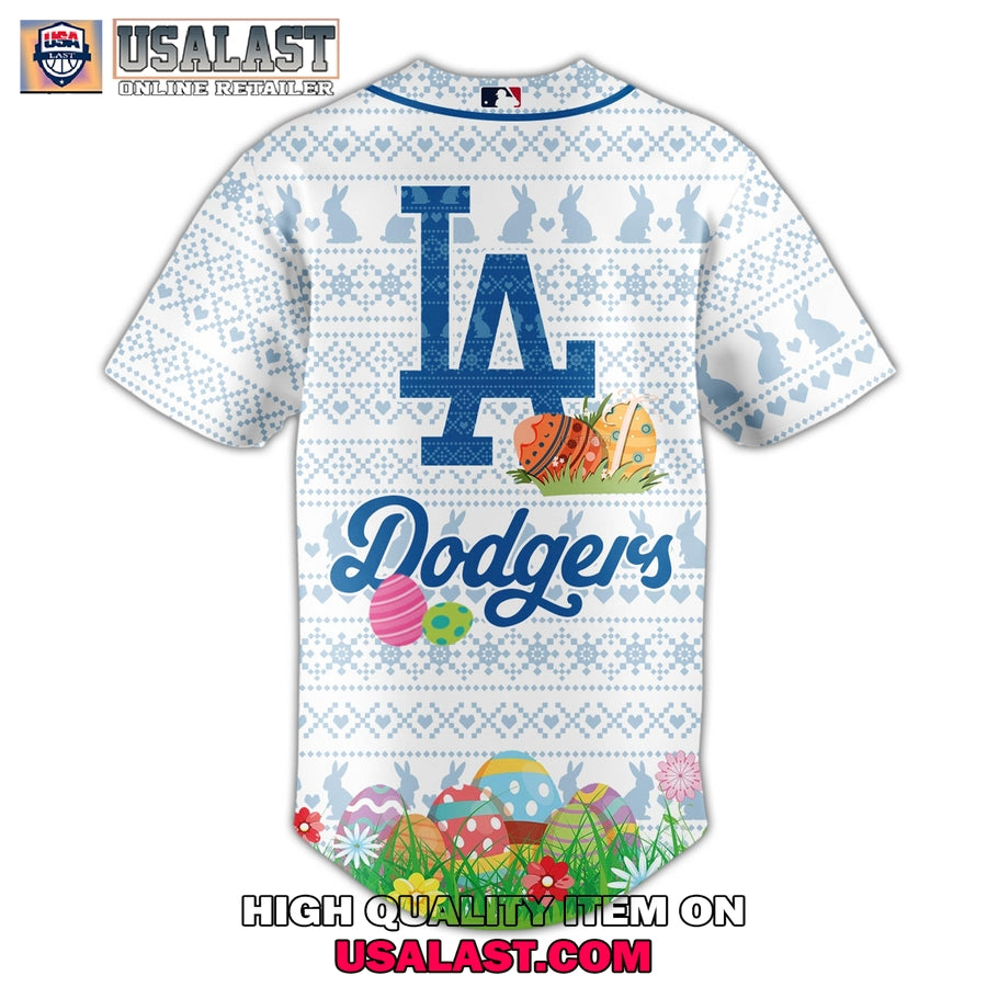 Los Angeles Dodgers Happy Easter 2025 Baseball Jersey