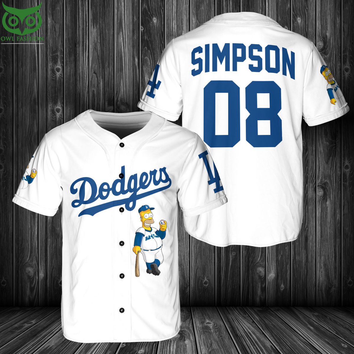Los Angeles Dodgers MLB Simpson Baseball Jersey
