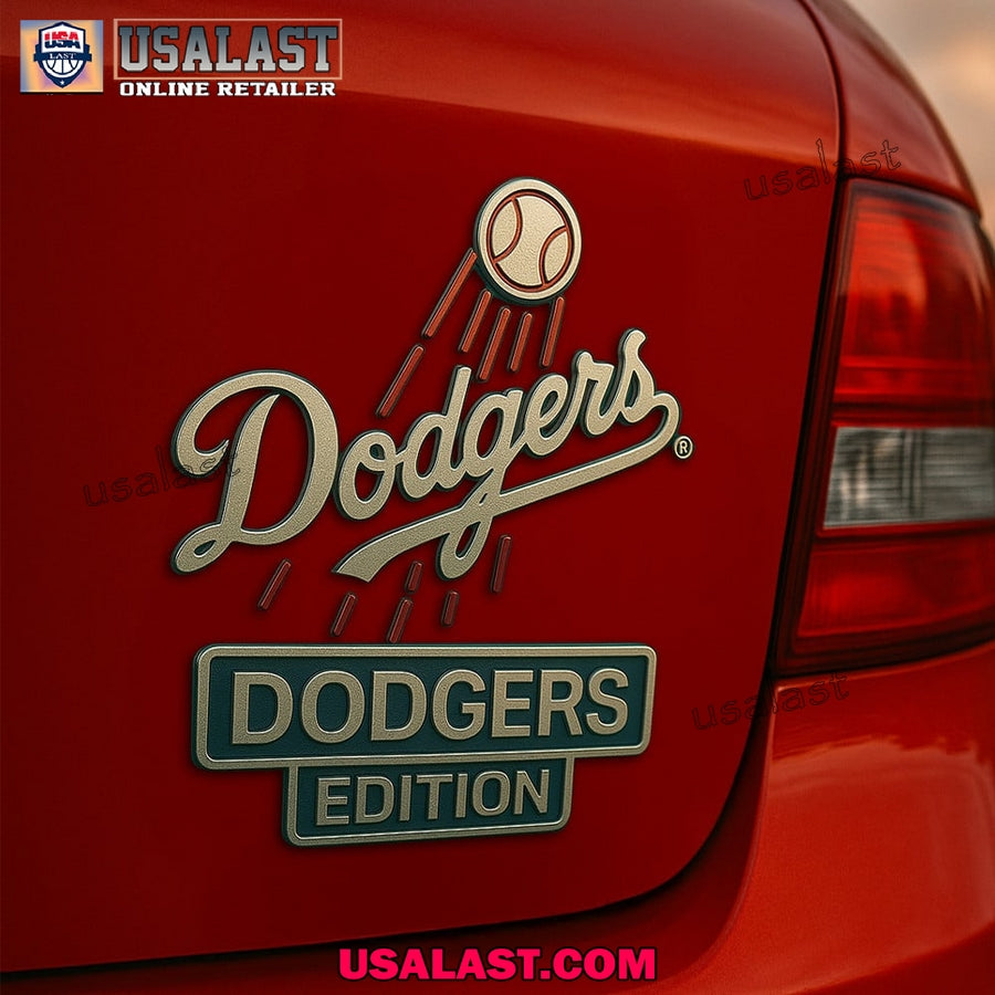 Los Angeles Dodgers Premium Car Emblem Custom 3D Badge