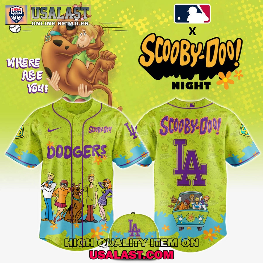 Los Angeles Dodgers Scooby Doo Night 3D Hoodie Set