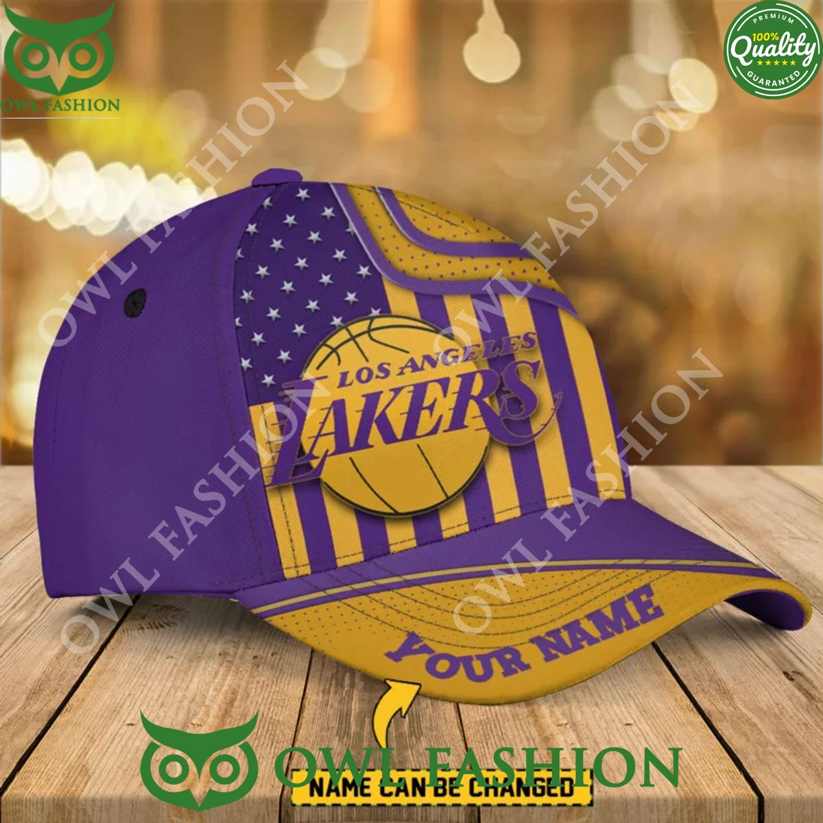 Los Angeles Lakers NBA Purple Champions Custom Cap