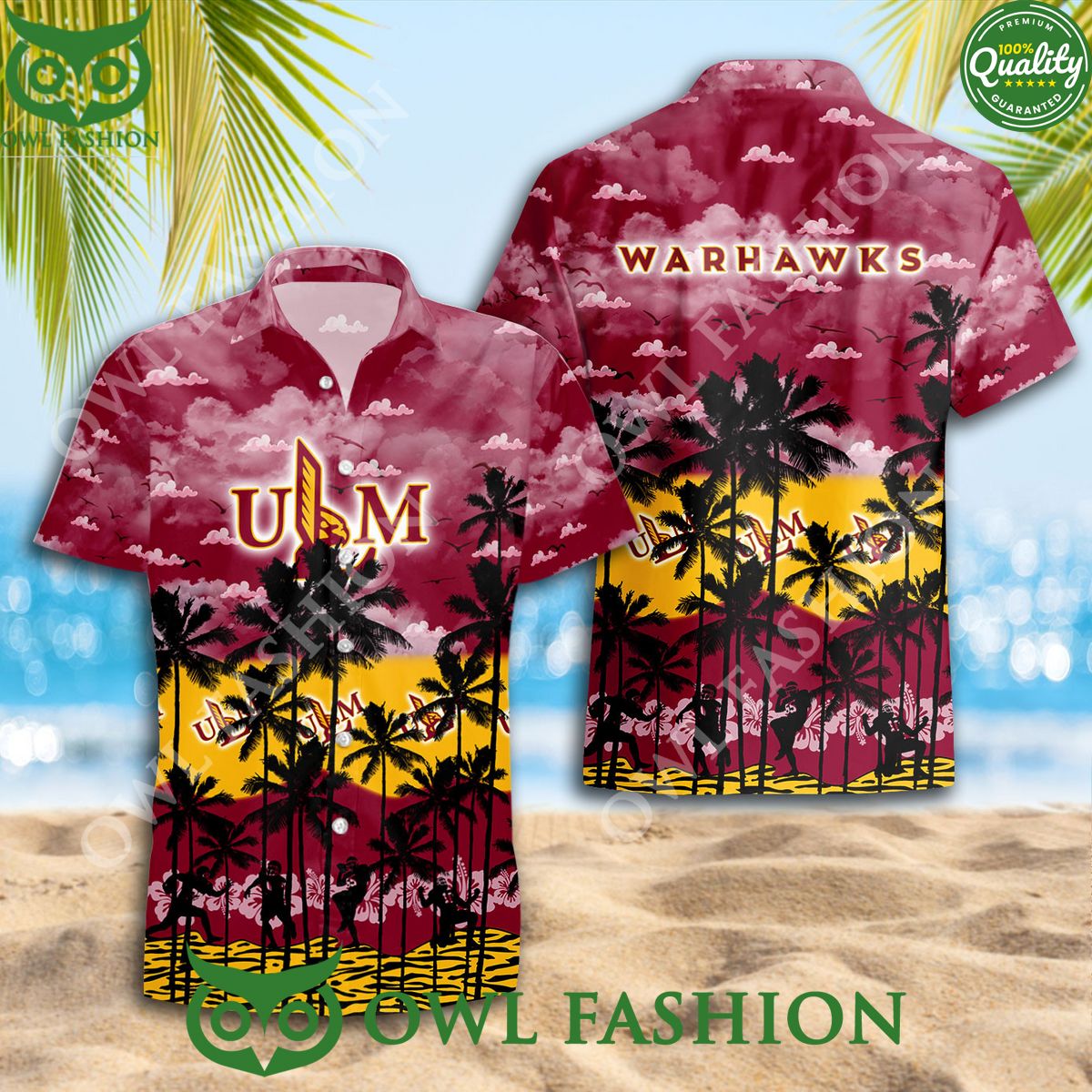 Louisiana Monroe Warhawks Hawaiian Shirt NCAA Trending Summer