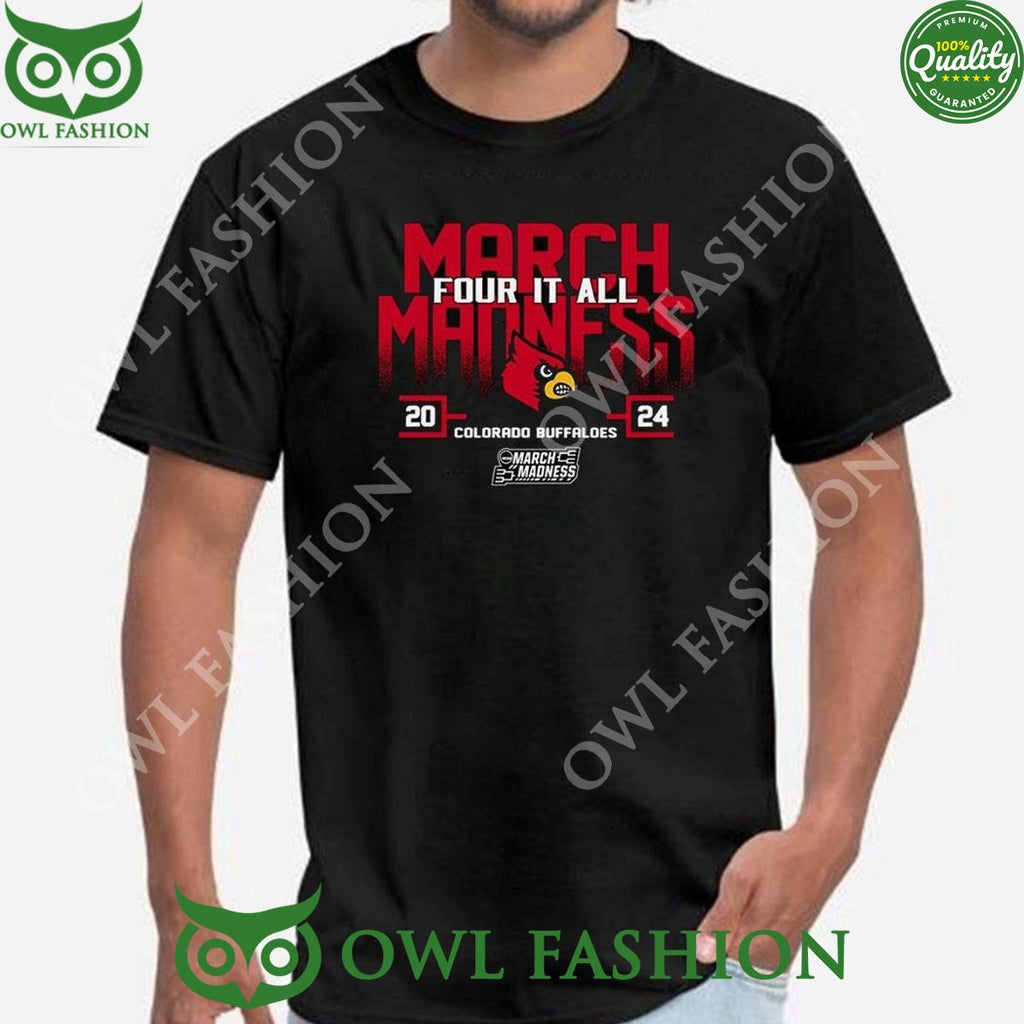 Louisville Cardinals 2024 Ncaa March Madness Four It All Shirt Sweater Sweater