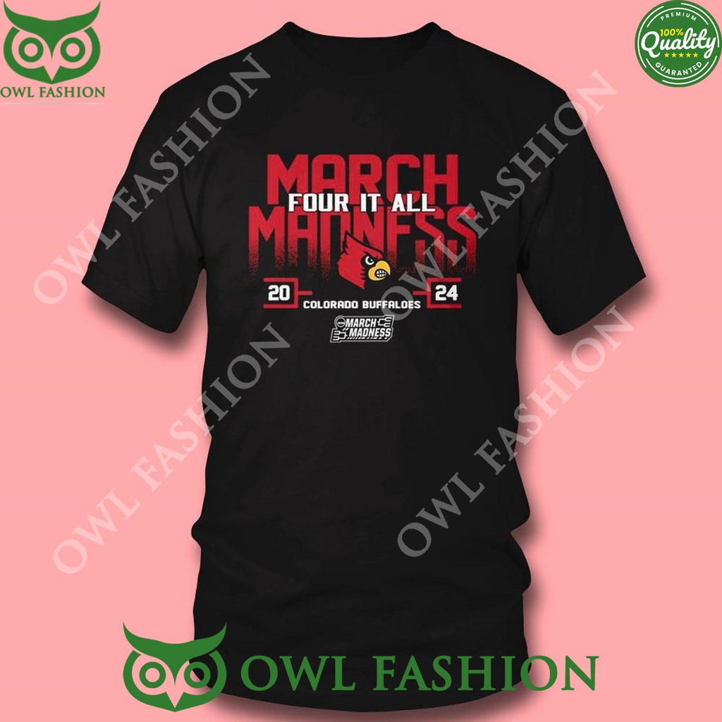 Louisville Cardinals 2024 Ncaa March Madness Four It All Shirt Sweater Sweater