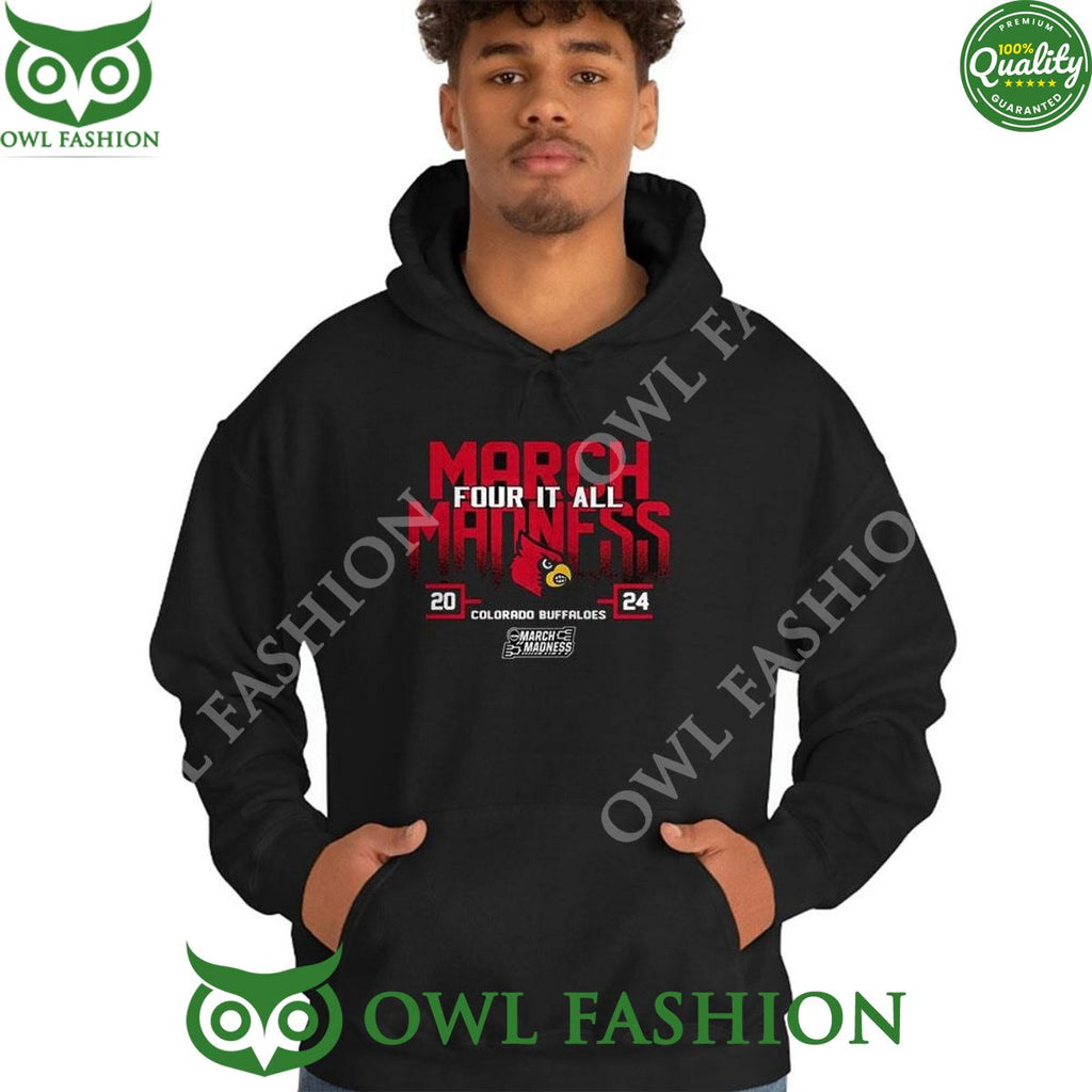 Louisville Cardinals 2024 Ncaa March Madness Four It All Shirt Sweater Sweater