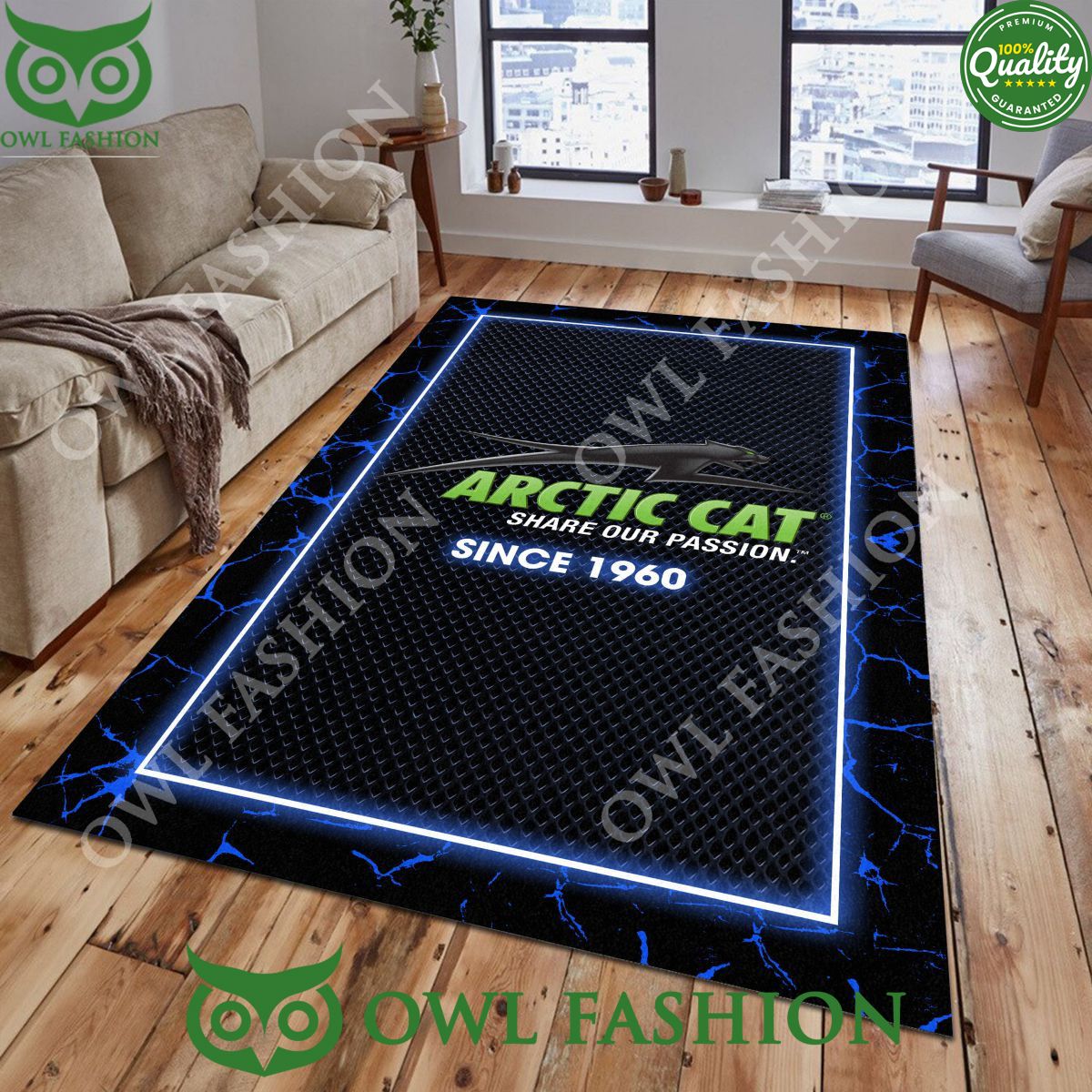 Luxury Motor Brand Arctic Cat Living Room Carpet Rug