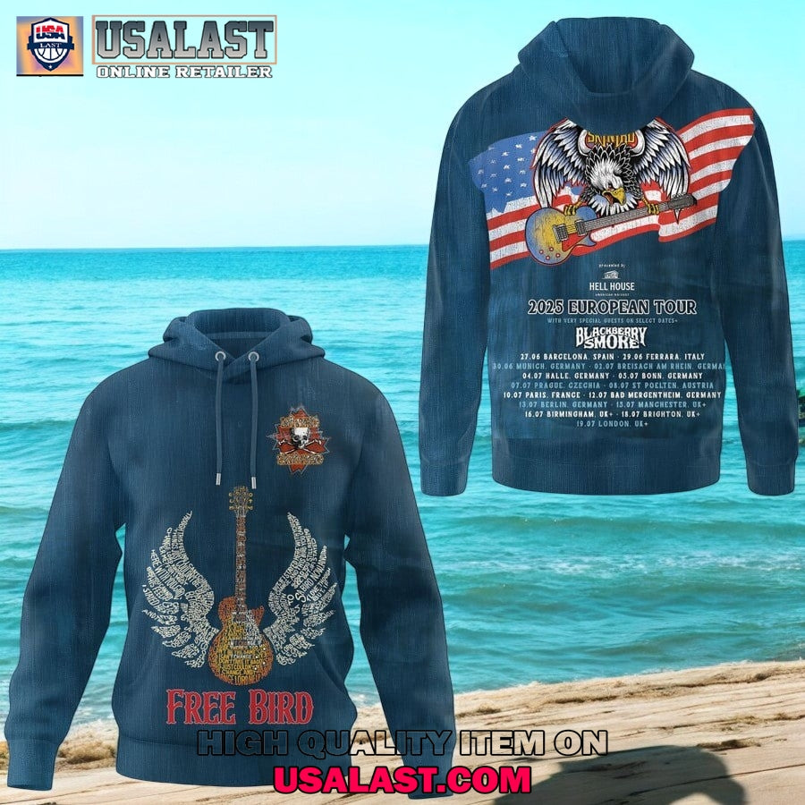 Lynyrd Skynyrd Free Bird 2025 European Tour 3D T-Shirt