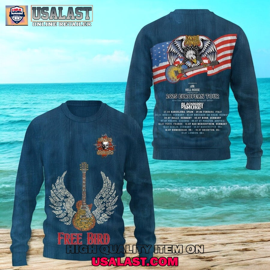 Lynyrd Skynyrd Free Bird 2025 European Tour 3D T-Shirt
