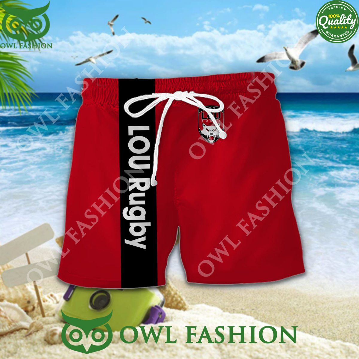 Lyon OU Union Team Rugby Hawaiian Shirt Top 14
