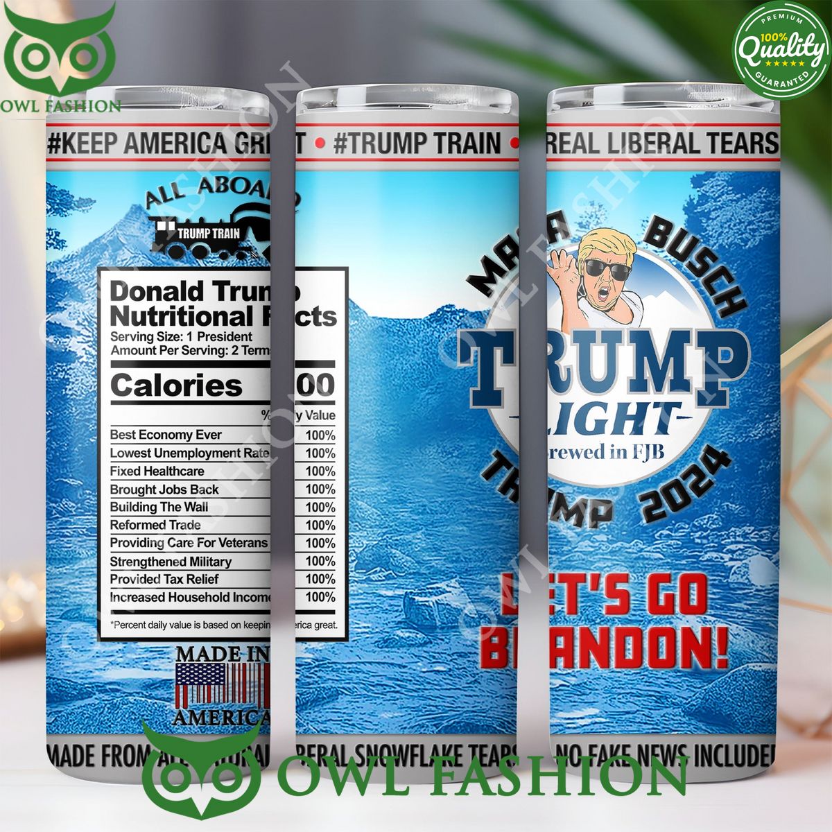 Maga Busch Light Trump Donald Trump Homage Fan Skinny Tumbler