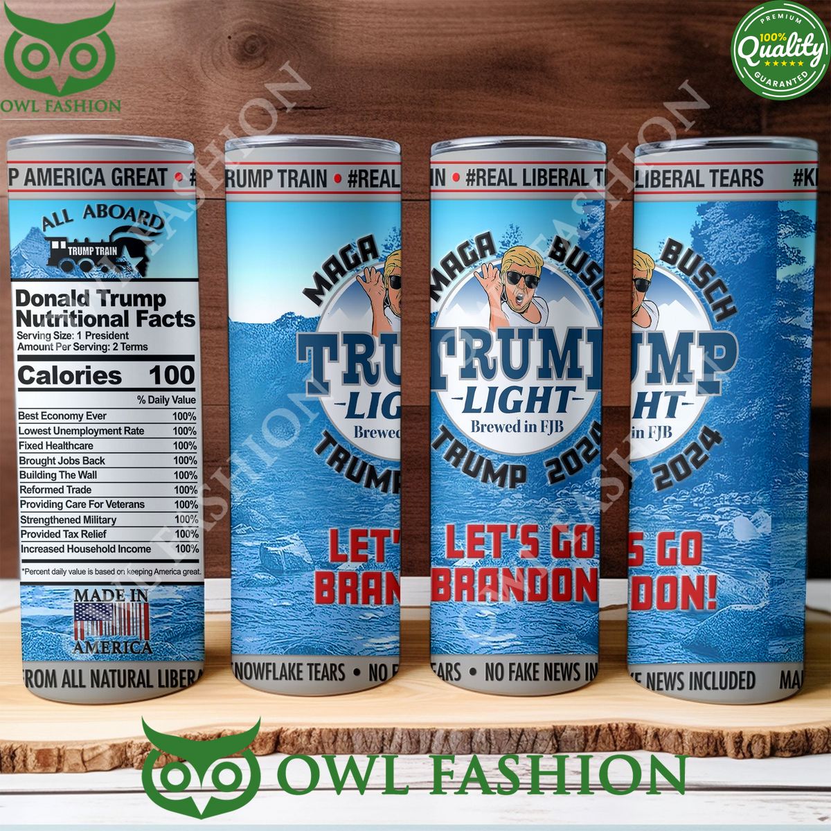 Maga Busch Light Trump Donald Trump Homage Fan Skinny Tumbler