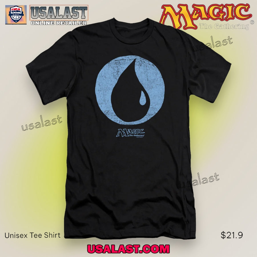 Magic The Gathering Blue Symbol Unisex Tee Shirt