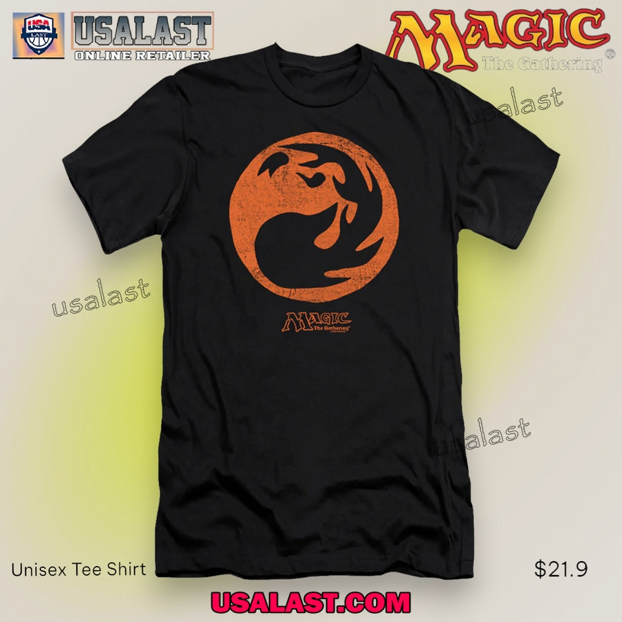 Magic The Gathering Red Symbol Unisex Tee Shirt
