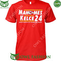Mahomes Kelce 2024 Kansas City red t shirt