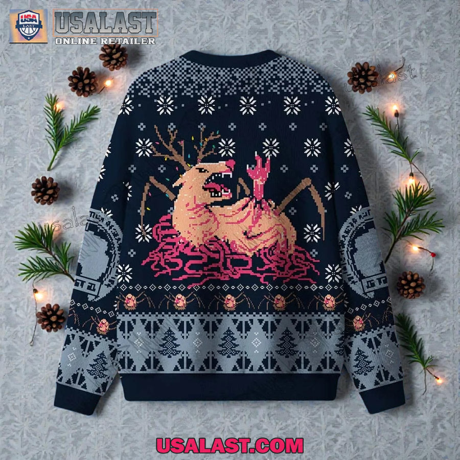 Man is The Warmest Place to Hide Ugly Christmas Sweater