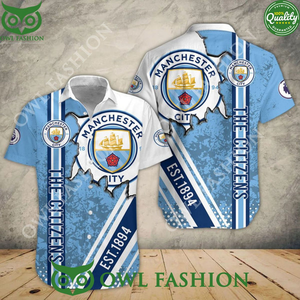 Manchester City Champion EPL 3D Hawaii Set