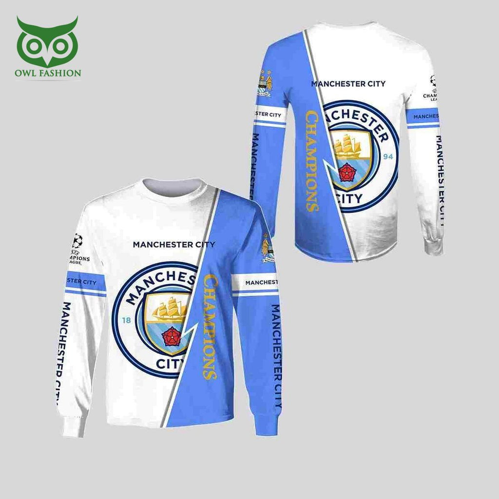 Manchester City Premier League Champions 2023 3D Shirt