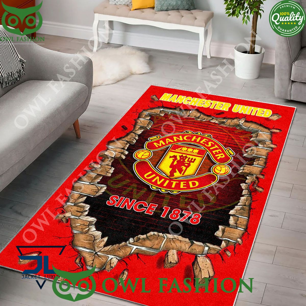 Burnley F.C 1882 Premier League Living Room Carpet