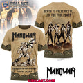 Manowar The Blood Of Our Enemies Tour 2025 3D Shirt