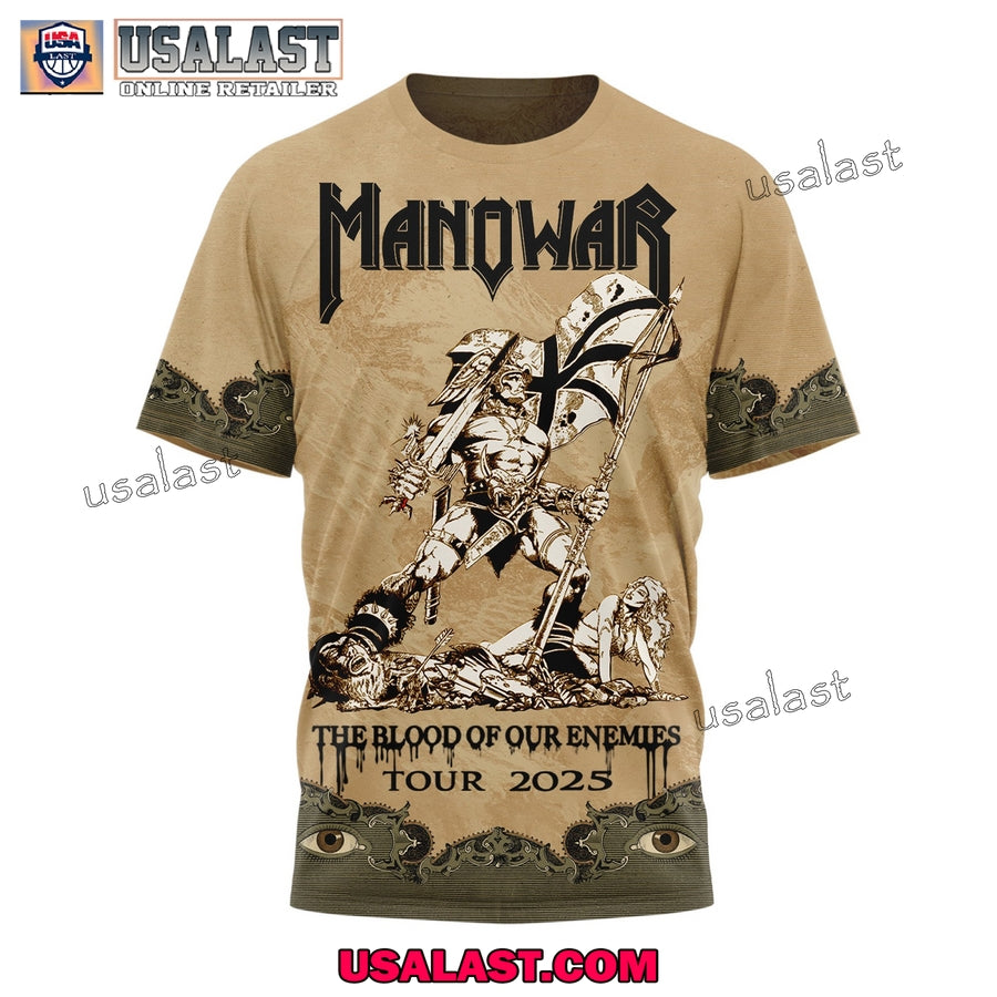 Manowar The Blood Of Our Enemies Tour 2025 3D Shirt