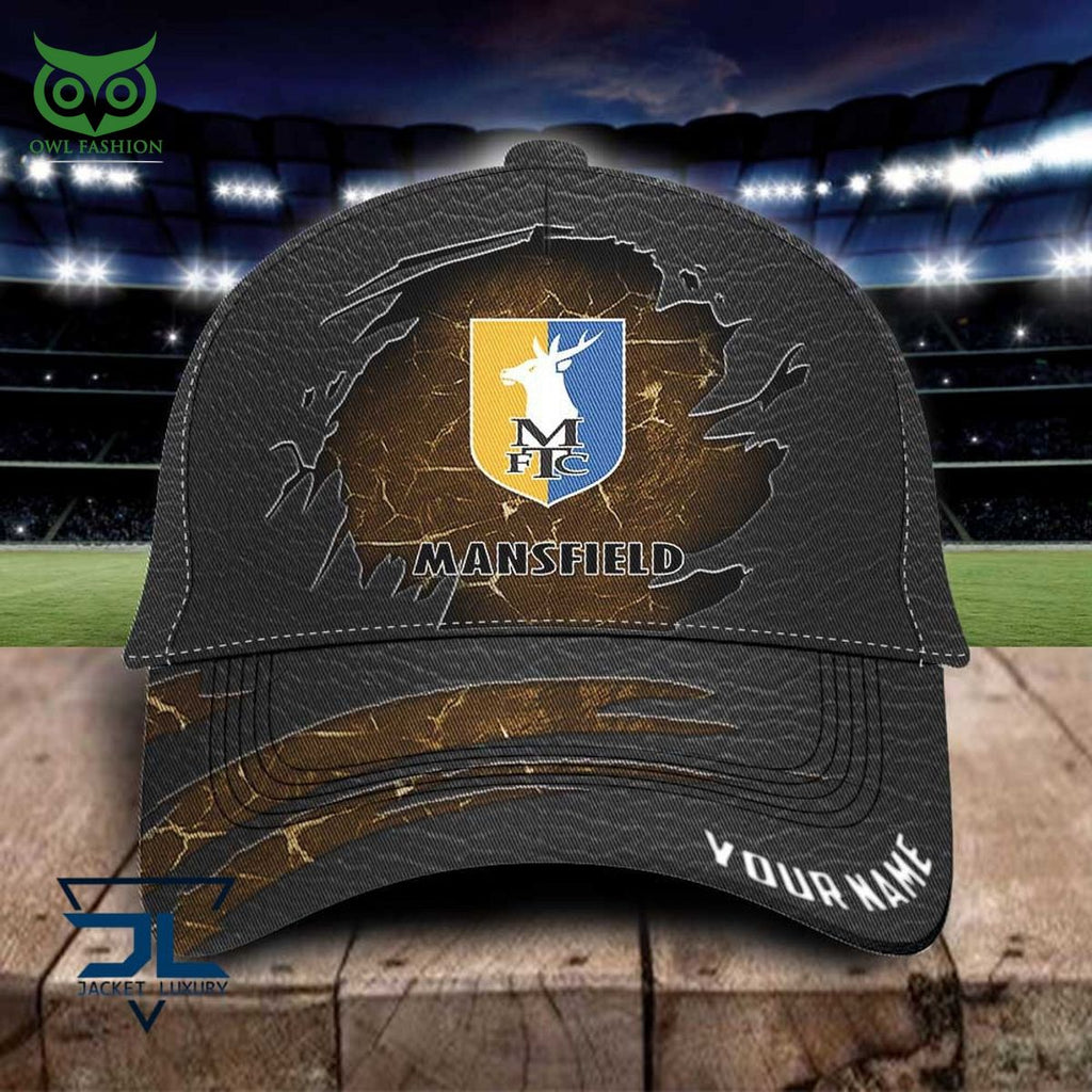 Mansfield Town EFL Personalized Leather Classic Cap