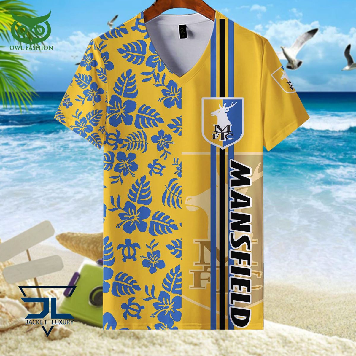 Mansfield Town Football EPL Championship Hawaiian Shirt