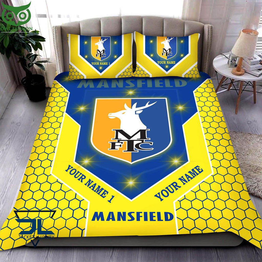 Mansfield Town Personalized EFL Bedding Set