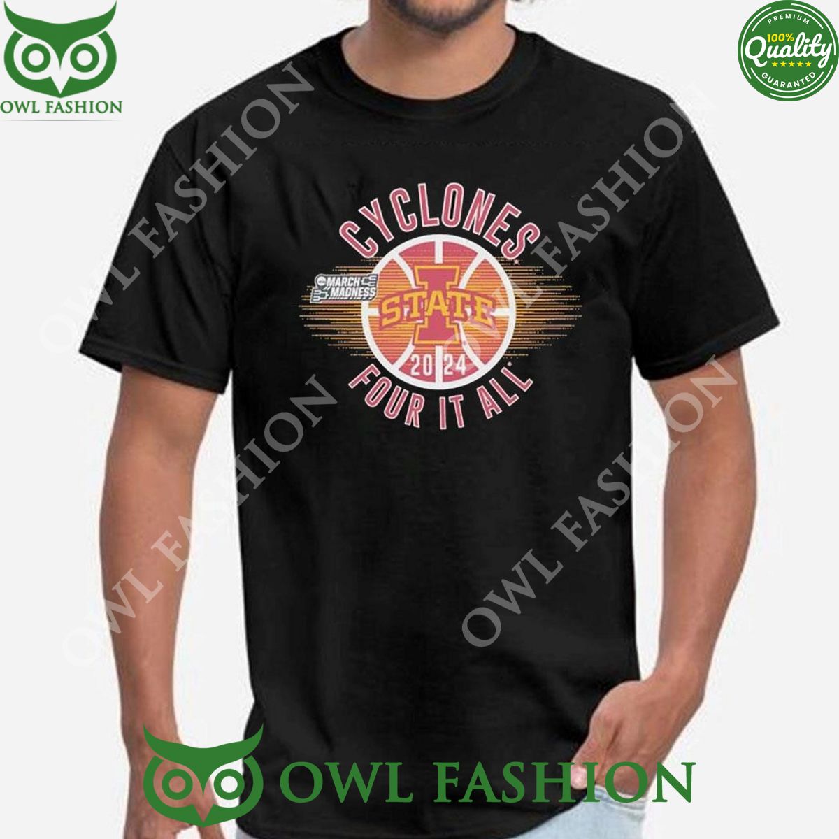March Madness NCAA Iowa State Cyclones 2024 Four It All Sweatshirt