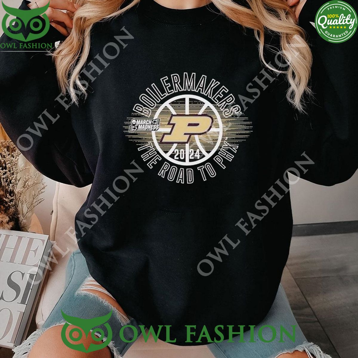 March Madness Purdue Boilermakers 2024 NCAA The Road To Phx Sweatshirt