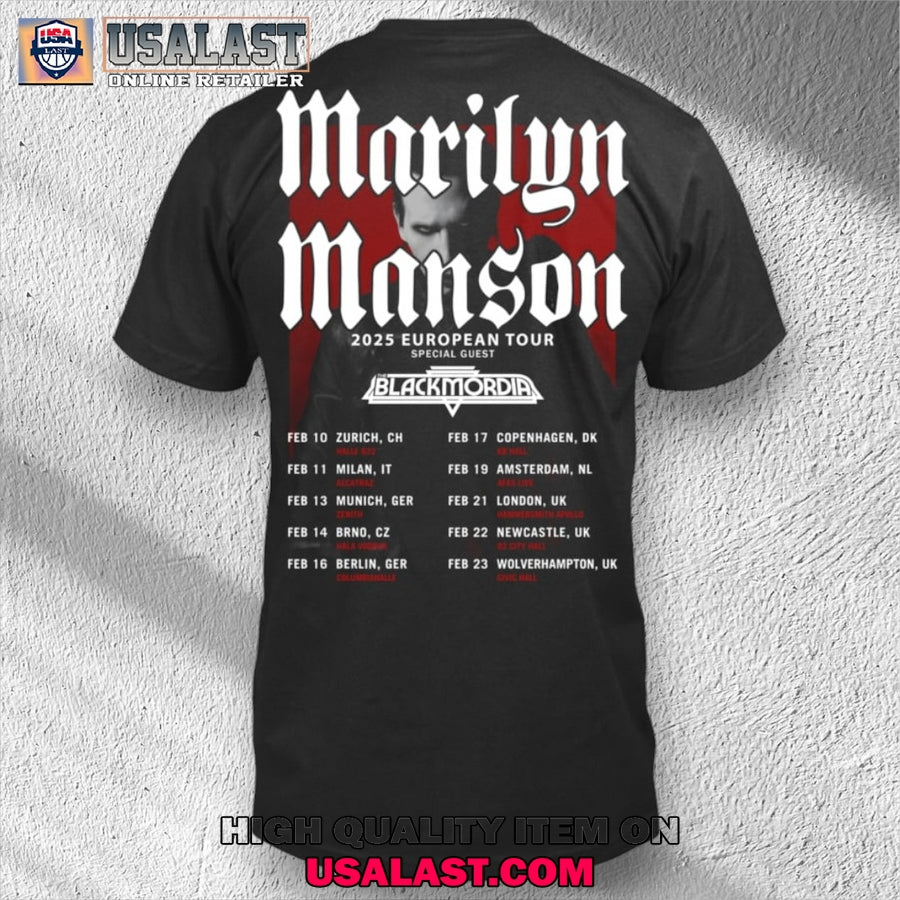 Marilyn Manson 2025 European Tour Unisex T-Shirt