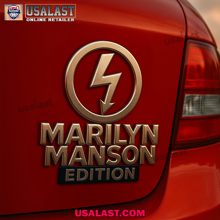Marilyn Manson Edition Car Emblem Custom 3D Badge