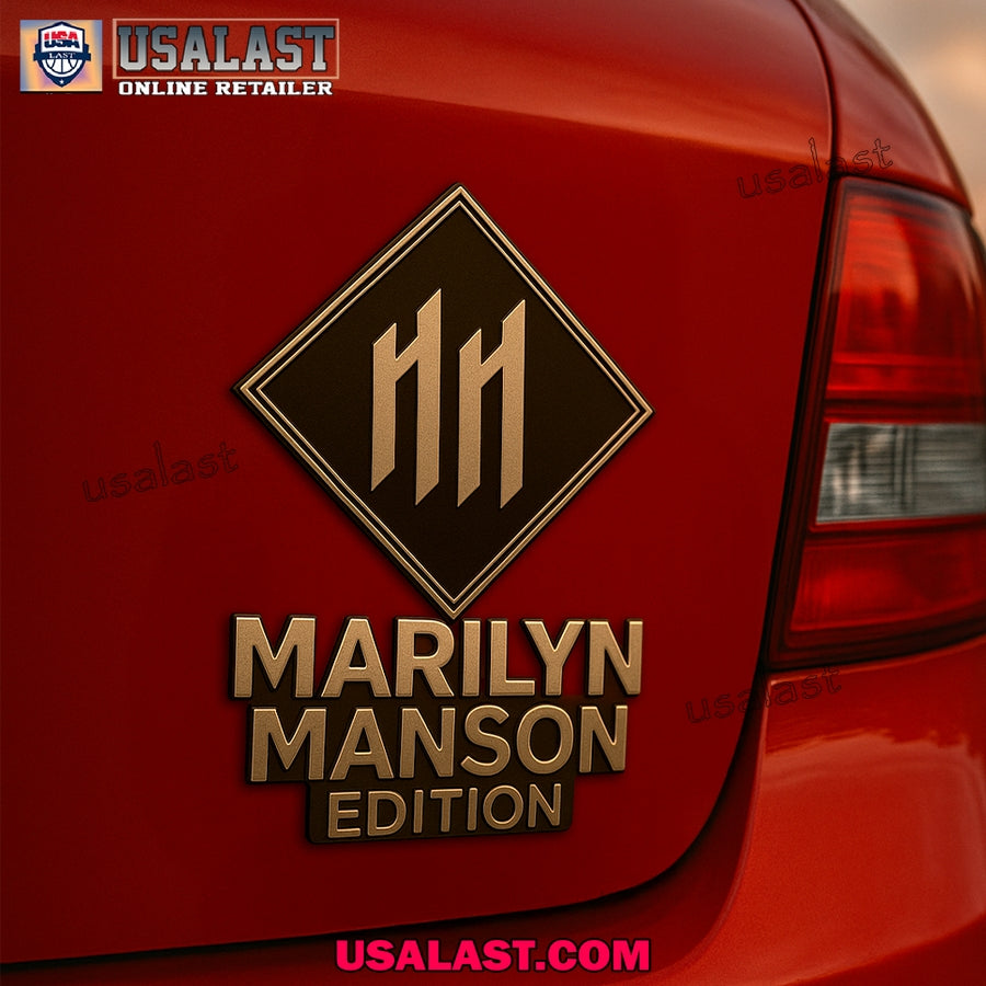 Marilyn Manson Edition Car Emblem Custom 3D Badge