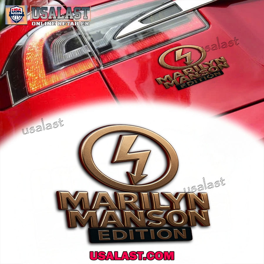 Marilyn Manson Edition Car Emblem Custom 3D Badge
