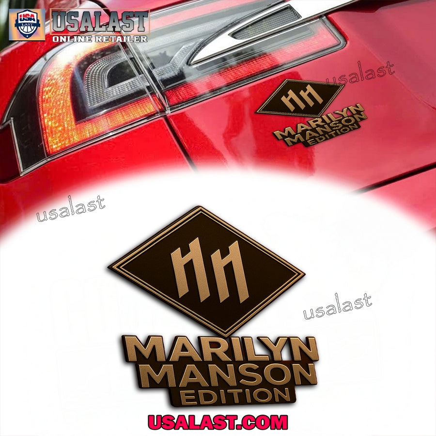 Marilyn Manson Edition Car Emblem Custom 3D Badge
