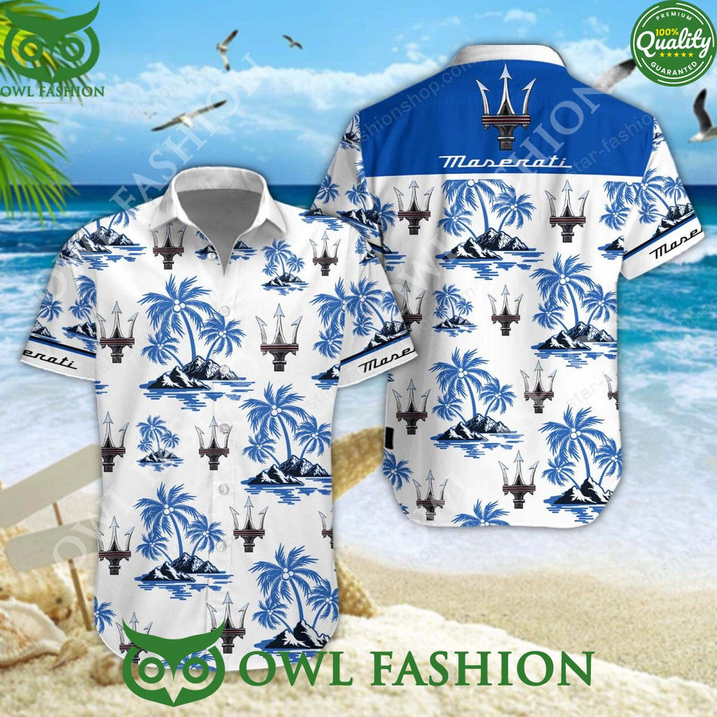 Maserati Luxury Motor Brand Hawaiian Shirt and Shorts