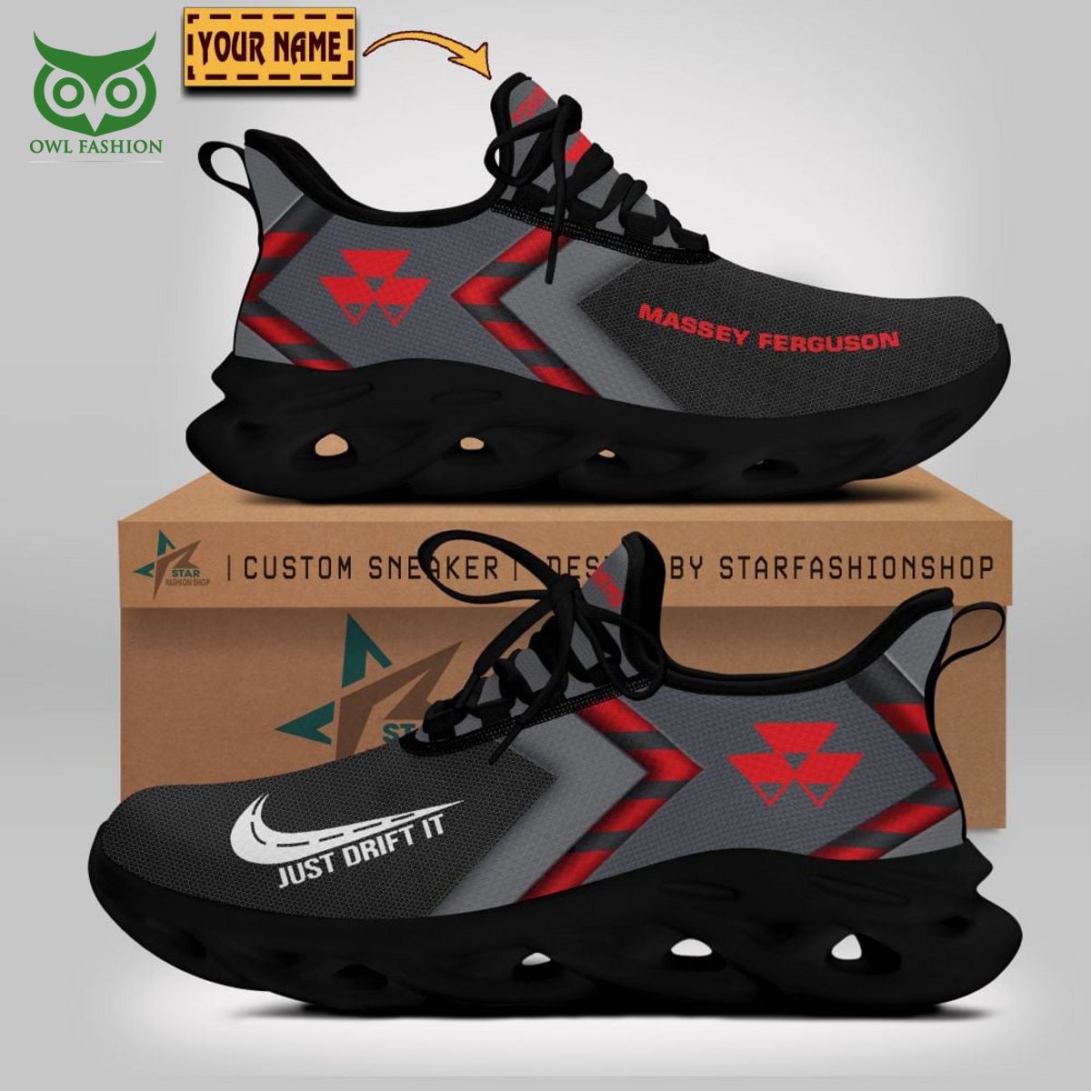 Massey Ferguson Famous Motor Brand Customized Max Soul Shoes