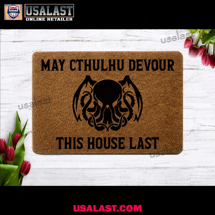 May Cthulhu Devour This House Last Coir Doormat