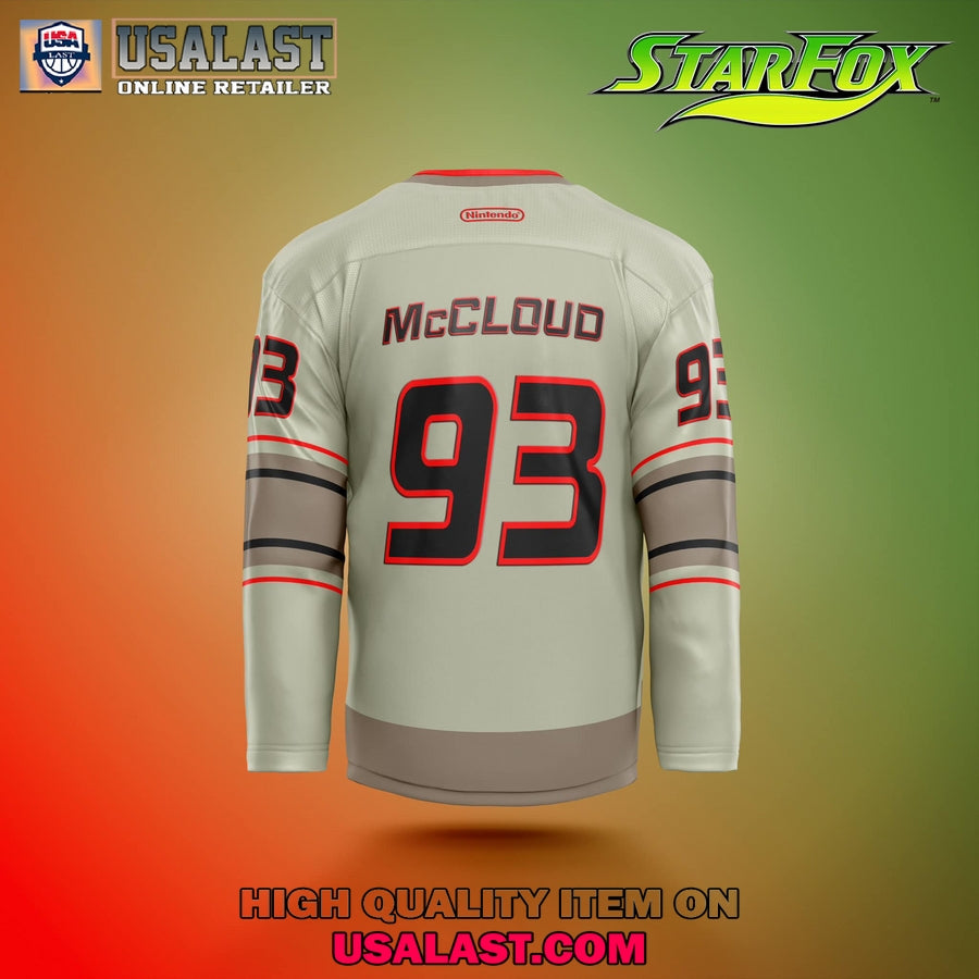 Mccloud Star Fox Custom Hockey Jersey