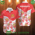 McDonald’s fast food chain floral summer hawaiian shirt