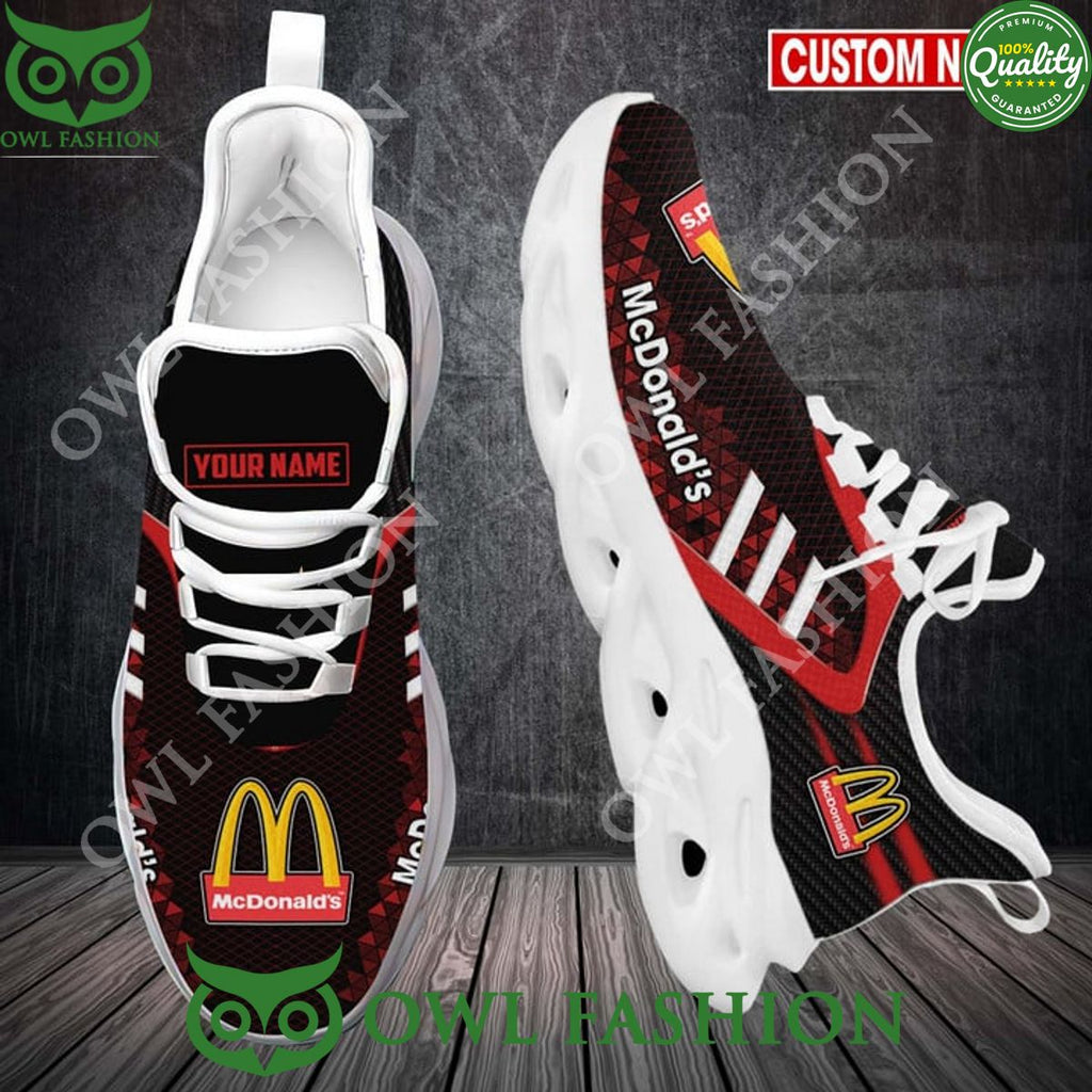 McDonald’s fast food chain red and black Clunky Max soul sneakers